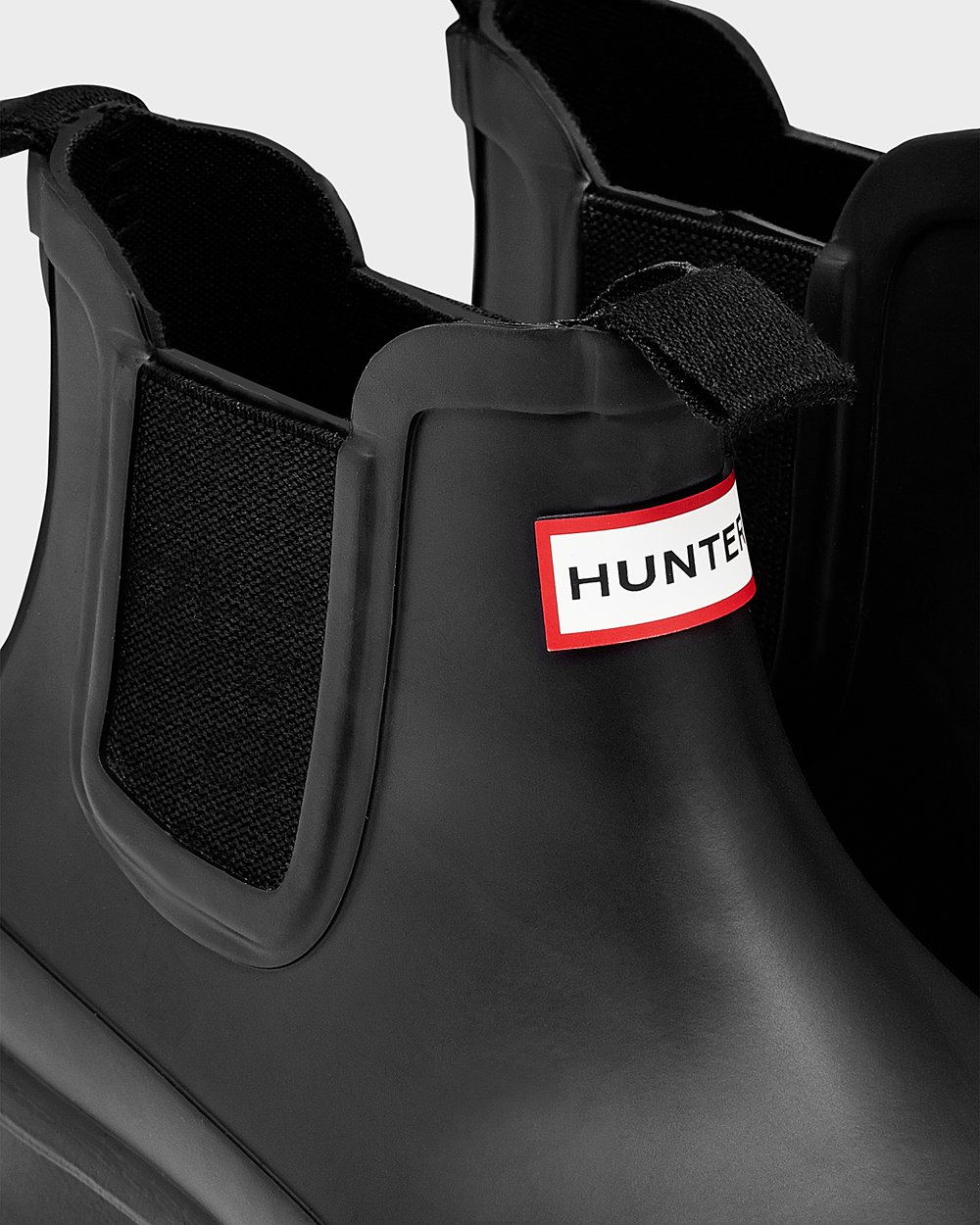 Kids Hunter Original Big | Chelsea Boots Black | NZ-48527-VDAS